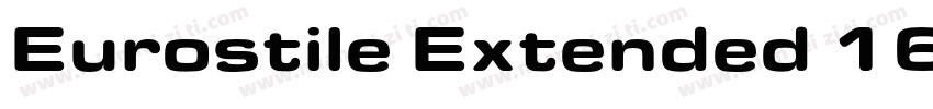 Eurostile Extended 16303字体转换